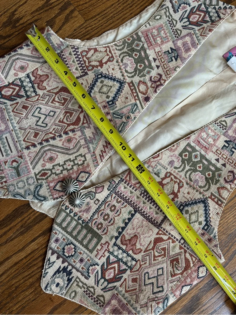 Vintage Southwest tapestry style vest